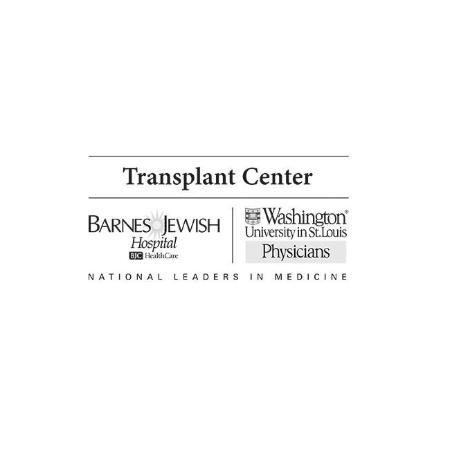 Logo for Transplant Center - Barnes Jewish Hospital - BJC HealthCare | Washington University in St. Louis Physicians.