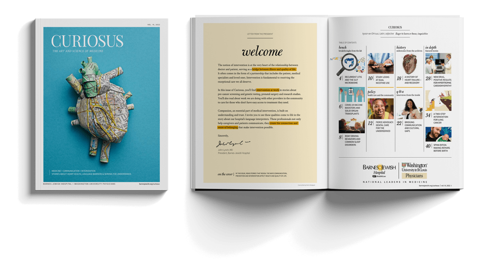 Curiosus publication spread.