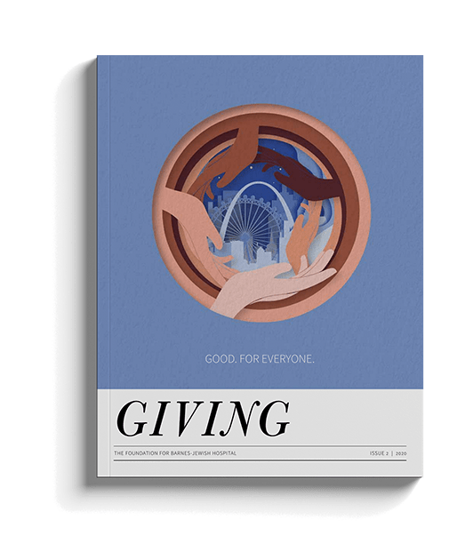 Giving publication cover.