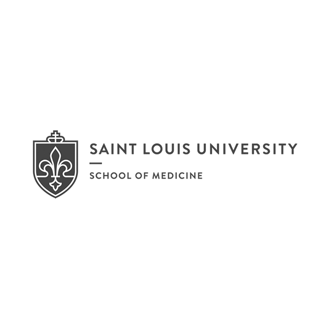 Logo for St. Louis University School of Medicine.