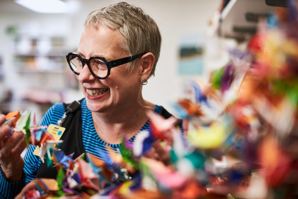 Sarah Colby paper cranes