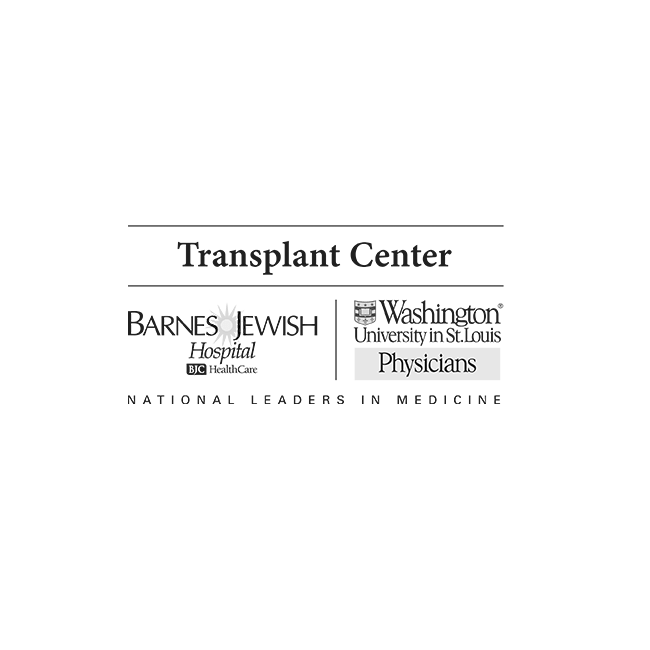 Logo for Transplant Center - Barnes Jewish Hospital - BJC HealthCare  |  Washington University in St. Louis Physicians.