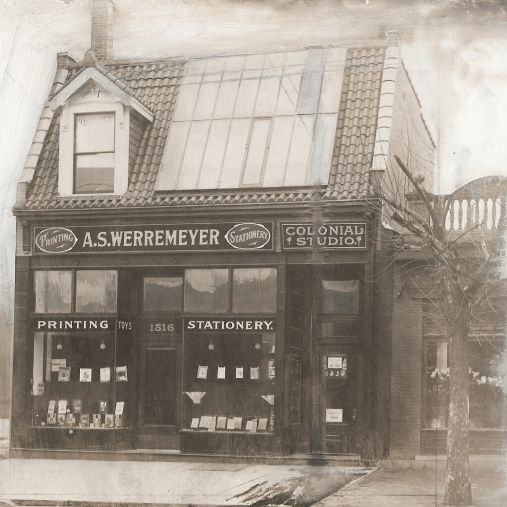 An historical photo of the exterior of Werremyer.