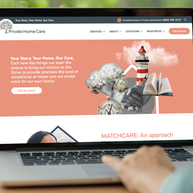 PHC website after
