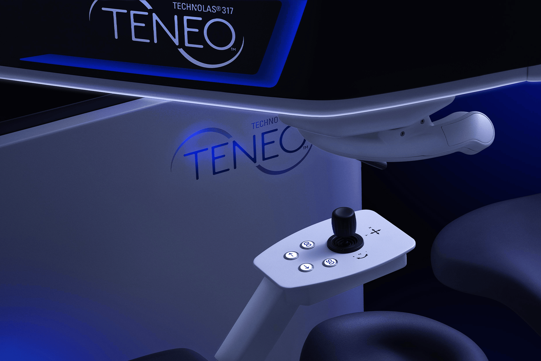 close cropped studio shot of TENEO device.