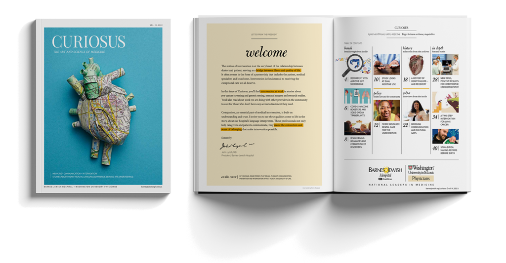 Curiosus publication spread.