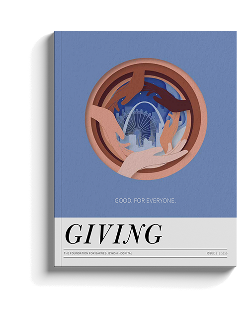 Giving publication cover.
